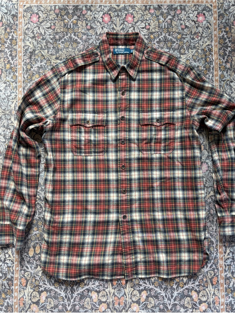 Polo Ralph Lauren western style flannel shirt, Men’s Large